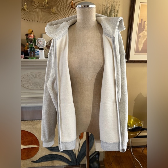 Quince Everyday Fleece Full-Zip Hoodie in Light Heather Grey XL - Picture 16 of 16